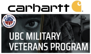 Carhartt Steps Up to Support UBC Military Veteran Program